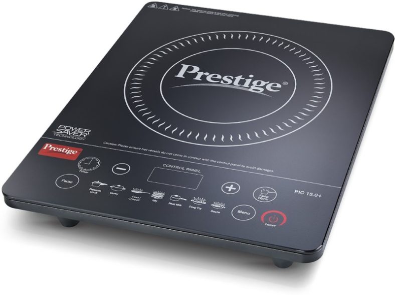 Prestige 1900 W Induction Cooktop Touch Panel(Black, Pic 15+ 1900 W)