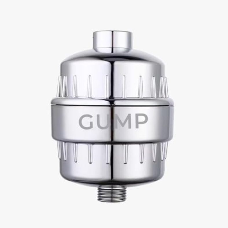 Gump 20 Stage Shower And Tap Filter For Hard Water | Water Softener For Bathroom | Hard Water Filter | Reduce Hair Fall | For Borewell/Tanker Water