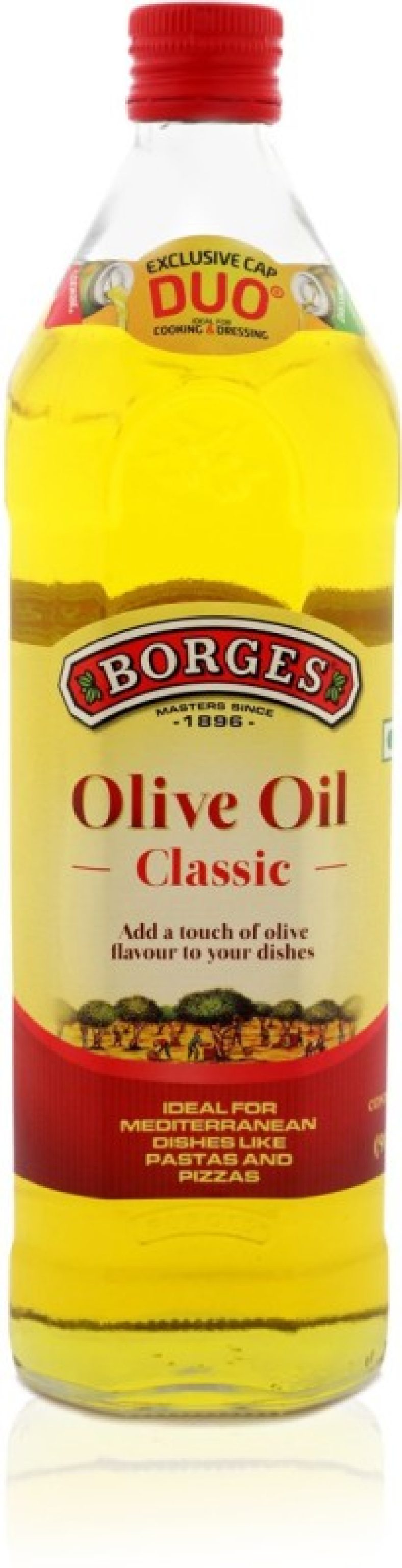 Borges Classic Olive Oil Glass Bottle(1 L)