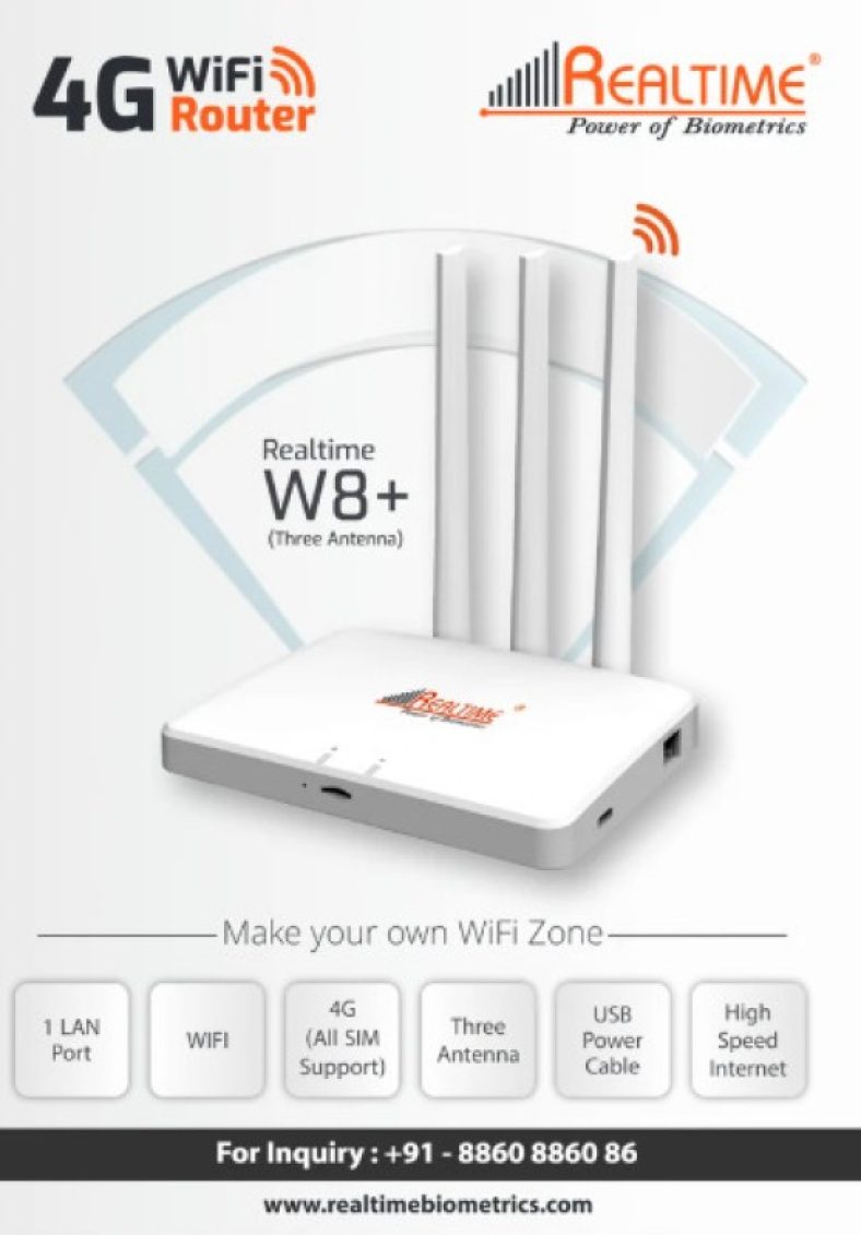 Realtime Wifi Router With Free Adapter 100 Mbps Router(White, Single Band)