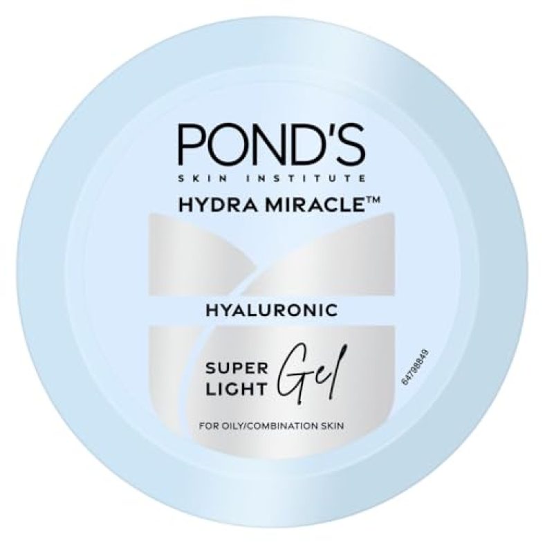 Pond’S Super Light Gel Oil Free Face Moisturizer 300 G | With Hyaluronic Acid & Vitamin E For Fresh Glowing Skin & 48 Hr Hydration – Daily Use