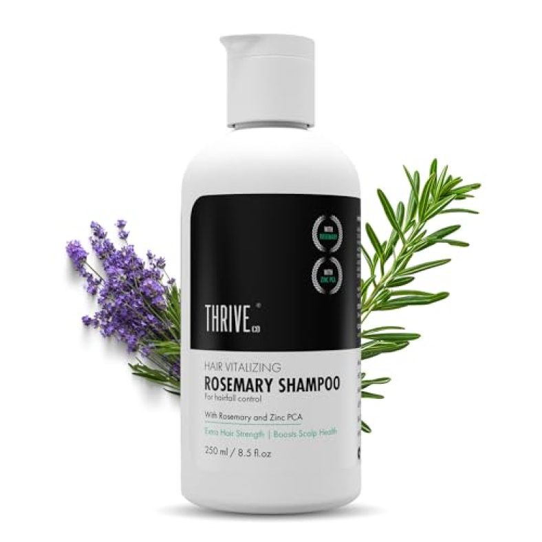 Thriveco Rosemary Hair Shampoo For Voluminous Hair | Densifying & Stimulating Hair Growth | Promotes Hair Strength With Hyaplex™, Pea Peptide & Caffeine For Men & Women (250 Ml)
