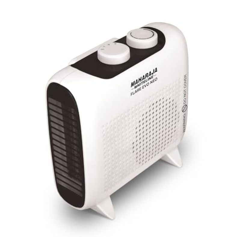 Maharaja Whiteline Flare Evo Neo 2000 W Room Heater | Multi-Heat Setting & Variable Thermostat | Shock-Proof Body | Heat Dissipation Blower | Portable | 1 Year Warranty