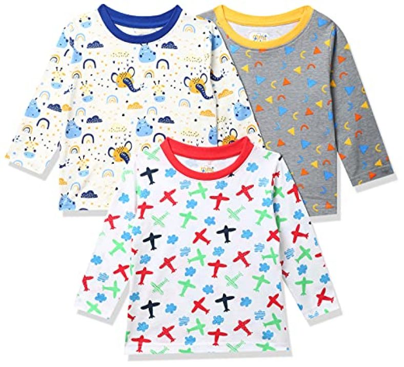 Minitatu Boy’S Regular T-Shirt (Mt-3256L-Mm_Multicolor6 7-8 Years)