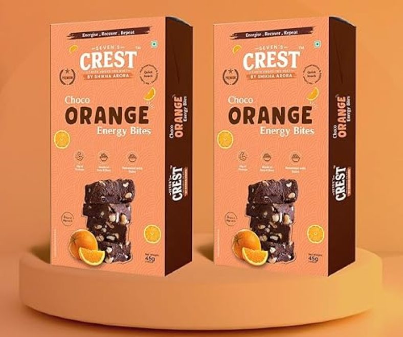 Seven’S Crest Choco Orange Energy Bites, Pack Of 2 (45G Each)