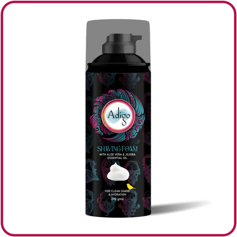 Adigo Shaving Foam With Aloe Vera & Jojoba Essential Oil(200 G)