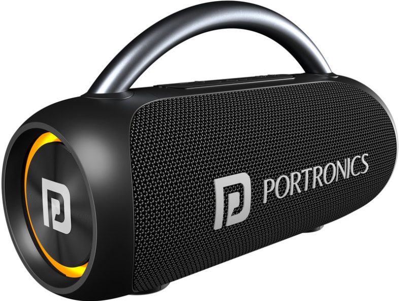 Portronics Radiant 30W Wireless Portable With In-Built Mic,6Hrs Playtime 30 W Bluetooth Party Speaker(Black, Stereo Channel)