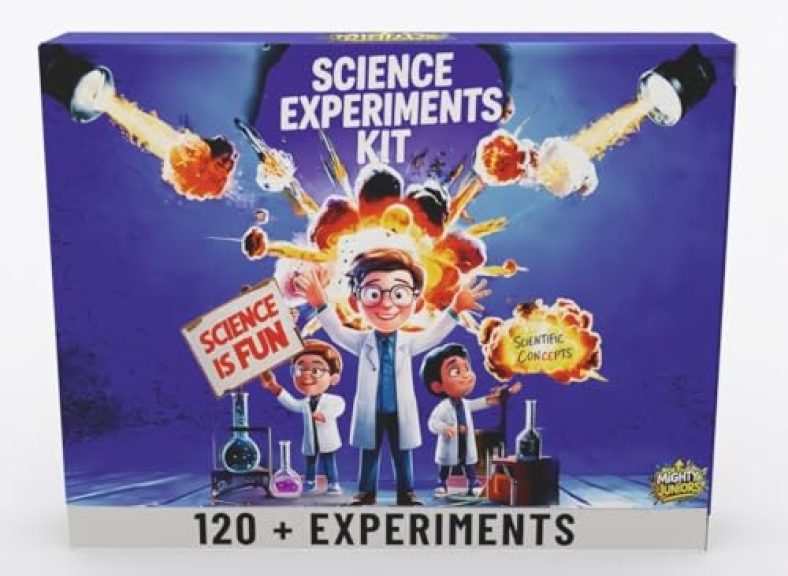 Mighty Junior’S Mega Science Kit For Boys And Girls Ages 8-12-14| Birthday Gifts Ideas For Kids| Stem Learning Toys For 8,9,10,11,12,13,14 Year Olds|