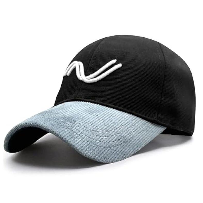 Slovic Cap For Men Stylish | Unisex Cap With Adjutsable Straps | Summer Caps For Men & All Sports – Cricket, Football | Comfortable Fit Baseball Caps For Mens & Boys | Free Size | Black