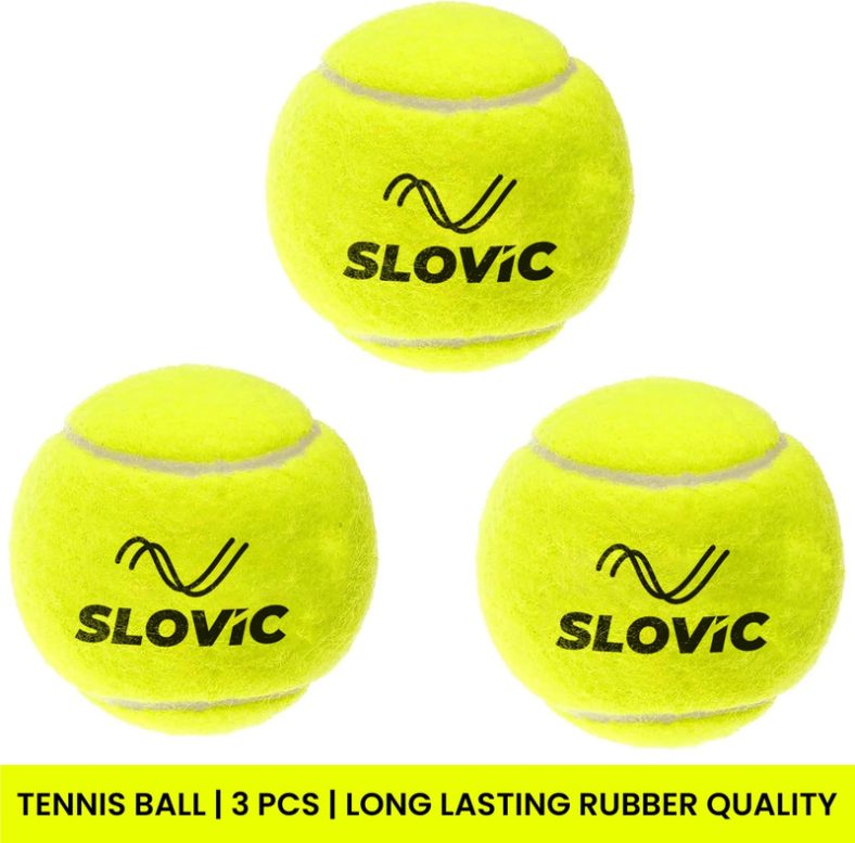 Slovic Durable Lightweight Balls For All Playing Conditions | Cricket Tennis Ball(Standard, Pack Of 3, Green)