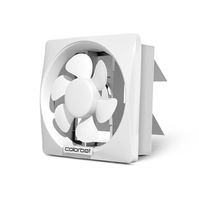 Colorbot Ecoz Bldc Exhaust Fan 6 Inches (150Mm) | Suitable For Bathroom, Kitchen | Easy To Clean | 100% Copper Motor | Noiseless | 3 Year Warranty (White)