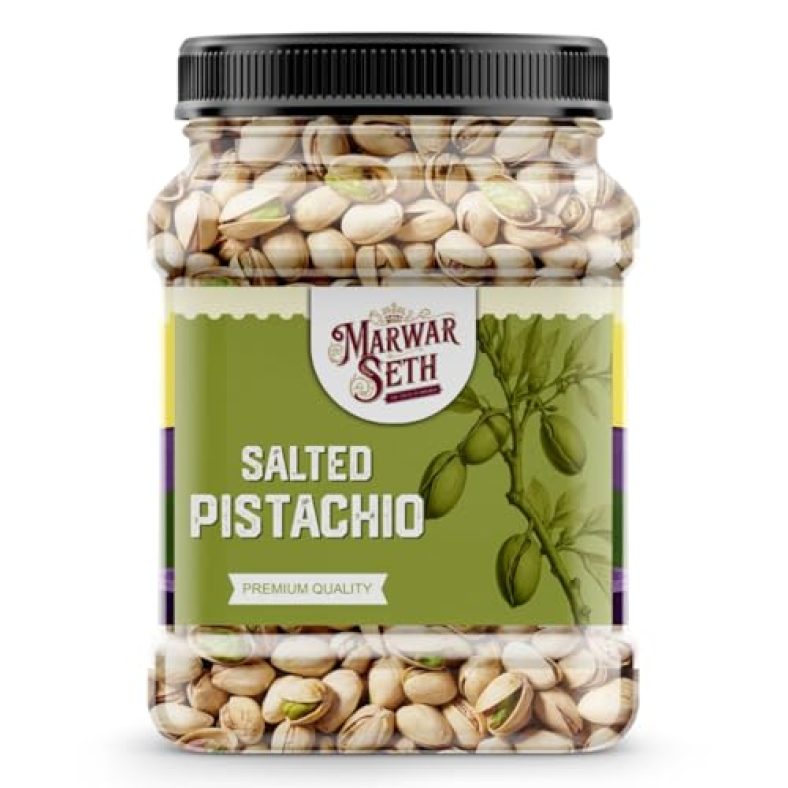 Marwar Seth Premium Roasted & Salted Pistachios 500G (Pack Of 1) | Pista Dry Fruit | Tasty & Healthy | High In Protein & Dietary Fiber