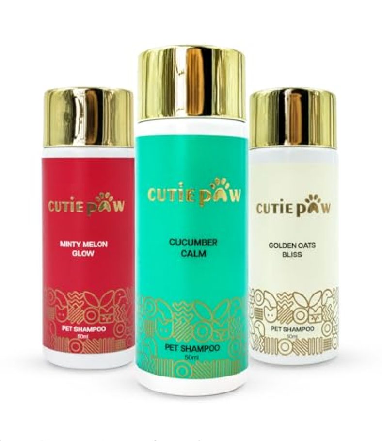 Cutiepaw Shampoo For Dogs And Cats | Anti Itch | Anti-Fungal, Antibacterial, Antiseptic, Ph Balanced & Cruelty Free Pet Shampoo For All Types Of Cats And Dogs (3 * 50Ml)