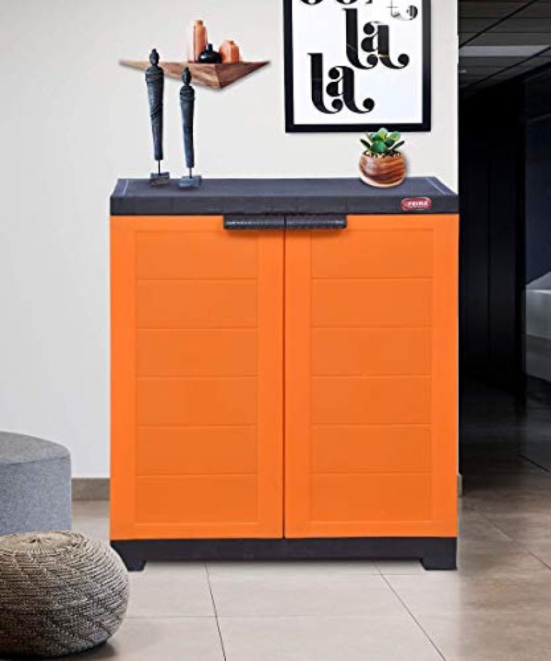 Prima Delta 1 Plastic Cabinet For Shoe Storage | Space Organizer | Shoe Rack | For Living Room Home & Office