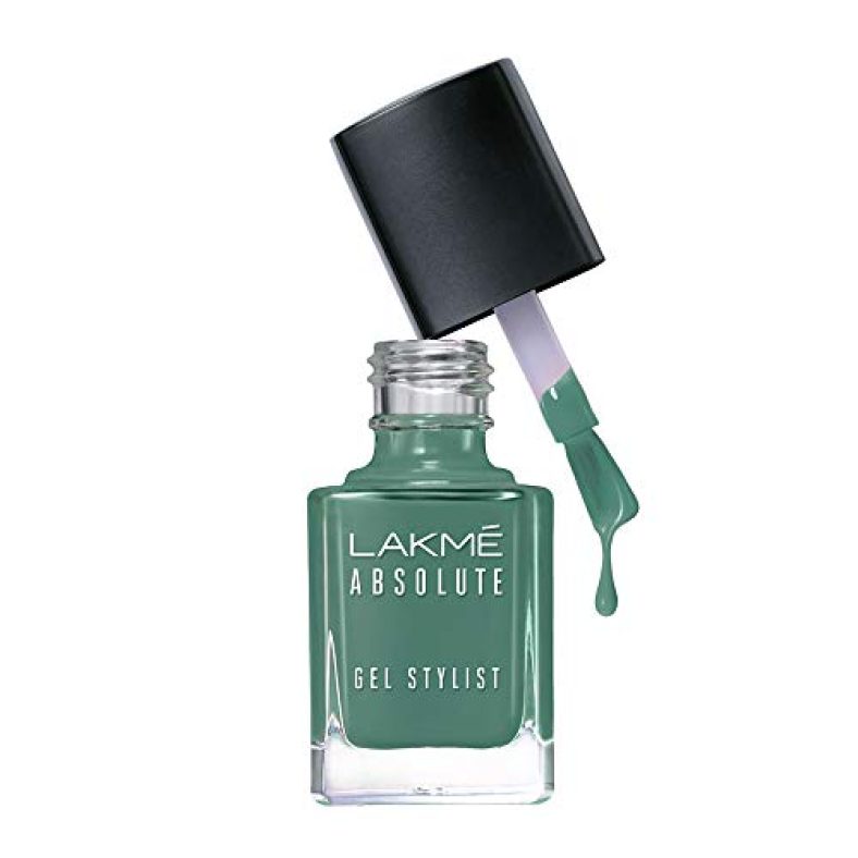 Lakmé Absolute Gel Stylist Nail Color, Jade Floret, 12 Ml