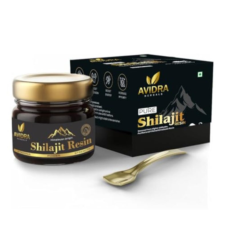 Avidra Herbals Himalayan Shilajit/Shilajeet Resin, 20G | Power And Stamina Booster