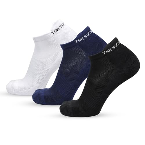 The Sock Street Bamboo Socks For Men | Ankle Length Low Cut Premium Material | Odour-Free, Breathable & Durable | Padded Base & Anti-Bacterial | 3X Softer Than Cotton Socks | Pack Of 3 | Multi