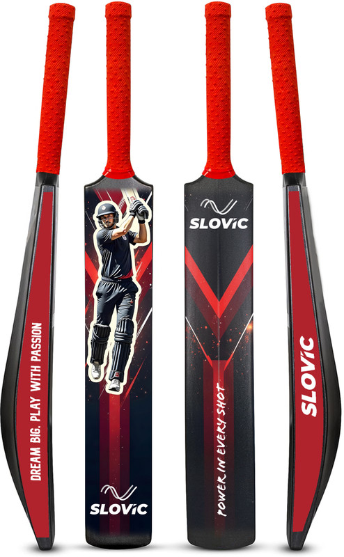Slovic Lightweight High-Quality Plastic Tennis Cricket Bat For Kids| Indoor & Outdoor| Pvc/Plastic Cricket  Bat For 12 – 14 Yrs(790 G)