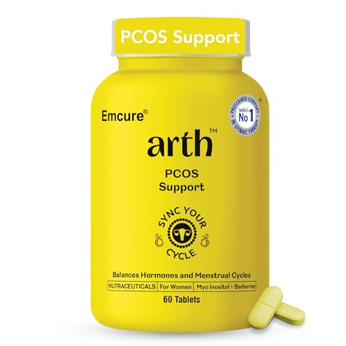 Arth Pcos Supplement For Women With 40:1 Ratio Of Myo-Inositol & D-Chiro-Inositol | For Irregular Periods, Weight Loss, Acne, Excess Body Hair Growth | 60 Veg Tablets