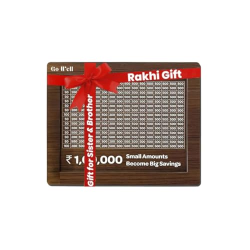 Power Of Arrow Chandan Wood Piggy Bank For Kids & Adults | Handcrafted Coin Box With Carved Design | Traditional Money Saver Box | Mini Wooden Bank With Numbers | Decorative Wooden Coin Bank