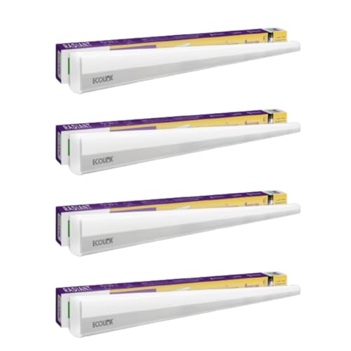 Ecolink 30W Led Batten/Tubelight | Radiant Compact 4-Ft Led Batten For Living Room & Bedroom | Cool Day Light, Pack Of 4