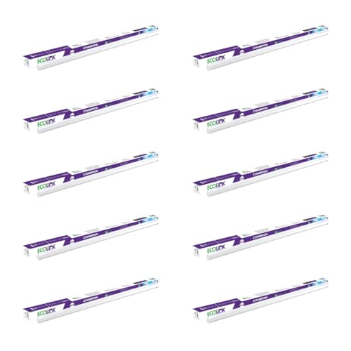 Ecolink 20-Watt Led Batten/Tubelight | Champion Compact 4-Ft Led Batten For Living Room & Bedroom | Cool White,Pack Of 10