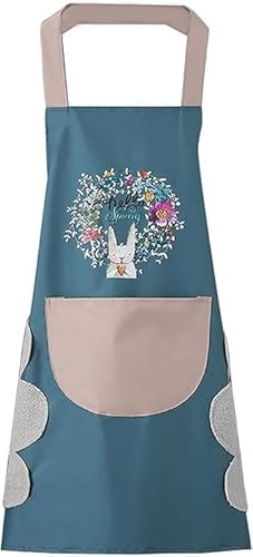 Sipplers Waterproof Kitchen Apron For Women With Built-In Hand Towel & Large Pocket/Adjustable, Comfortable | One Size Fits Most Stylish, Durable | Cooking Apron For Home (Multi, Pack Of 1)