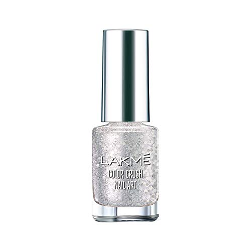 Lakmé Color Crush Nail Art P2, Silver, 6 Ml