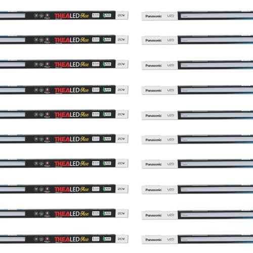 Panasonic 20W Thealed Batten, 20W Tube Light For Living Room & Bedroom, Energy Efficient Batten For Home, 6500K Cool Day Light Batten (Pack Of 10)