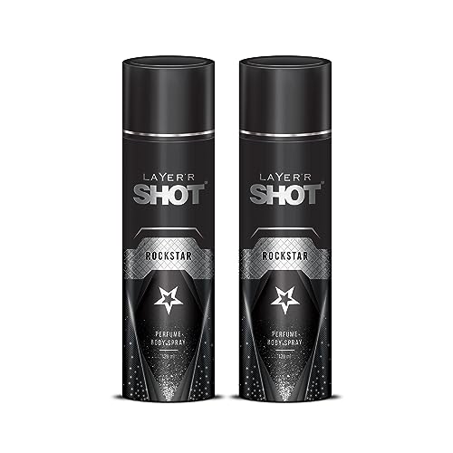 Layer’R Shot – Rockstar Long Lasting Body Spray – For Men (240Ml, Pack Of 2)