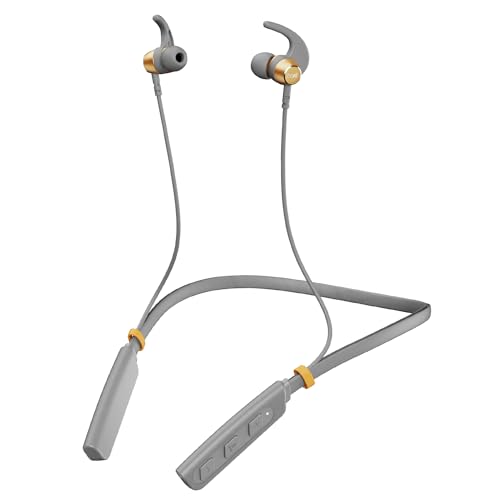 Boat Rockerz 235 Pro Wireless Bluetooth Neckband In Ear Earphone, Upto 20 Hrs Of Playtime, Beast Mode, Low Latency, Ipx5 Water & Sweat Resistance, Enx Technology, Bluetooth V5.2(Ash Grey)