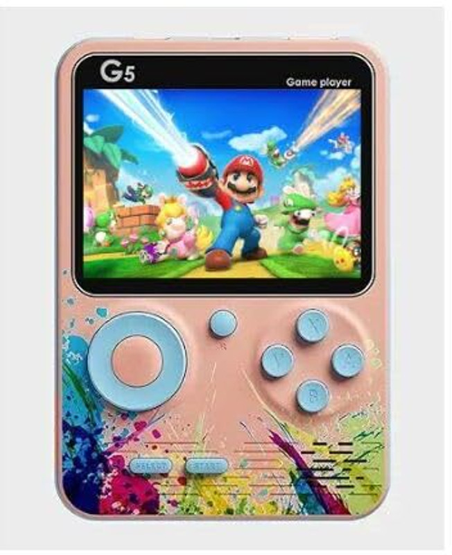 Nexttech Mini Game Box G5 500 In1 Colorful Handheld Also Connect With Tv Option For Kids 0.4 Gb With Super Mario Like (Bros/Brose3/6/9/10/14)Super Contra Like(2/6/7) Total 500 Games(Multicolor)