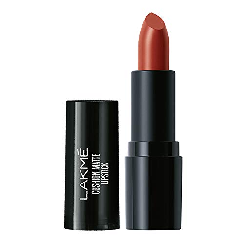 Lakmé Forever Matte Lipstick, Made With French Rose Oil Extracts, Red Ruby, 4.5G
