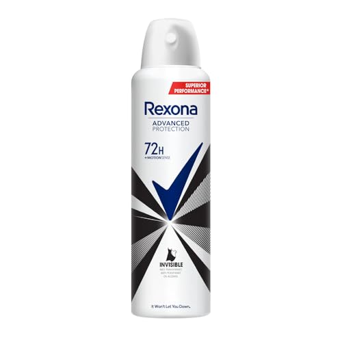 Rexona Invisible Advanced Protection Anti-Perspirant Deodorant For Women | 72H* Odour Protection | 0% Alcohol | Leaves No Marks On Clothes | 200Ml
