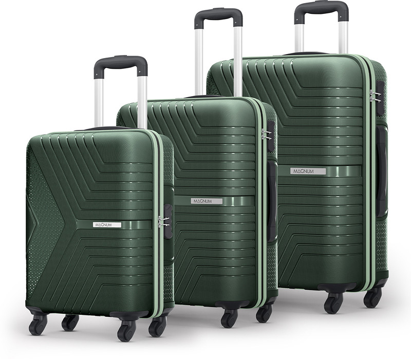 Safari Magnum Zeno (Small 55Cm | Medium 66Cm | Large 75Cm) 4W Cabin & Check-In Set 4 Wheels – 30 Inches