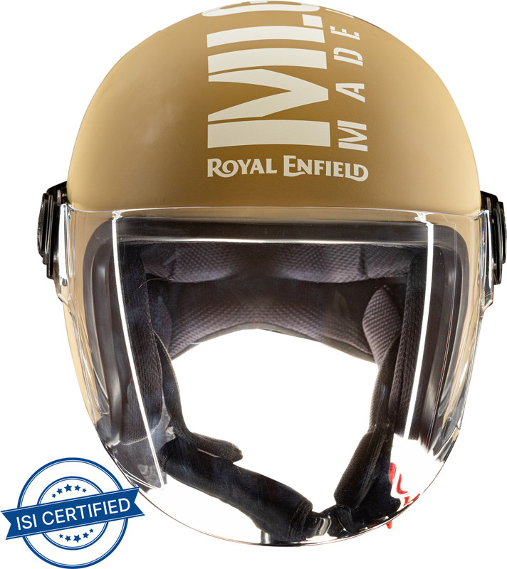 Royal Enfield Mlg Open Face With Visor Motorbike Helmet(Matt Desert Storm)