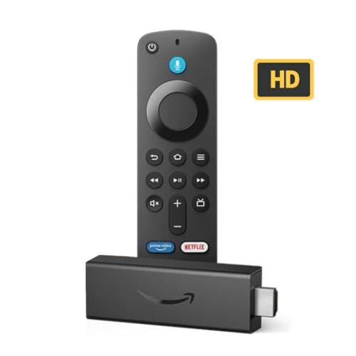 Amazon Fire Tv Stick Hd (Newest Model), Alexa Voice Remote With Tv Power & Volume Controls, Full Hd Streaming Device
