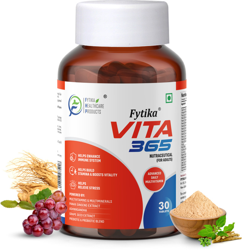 Fytika Healthcare Products Vita 365, 3 In 1 Multivitamin – For Men, Women – 30 Tablets(30 Tablets)