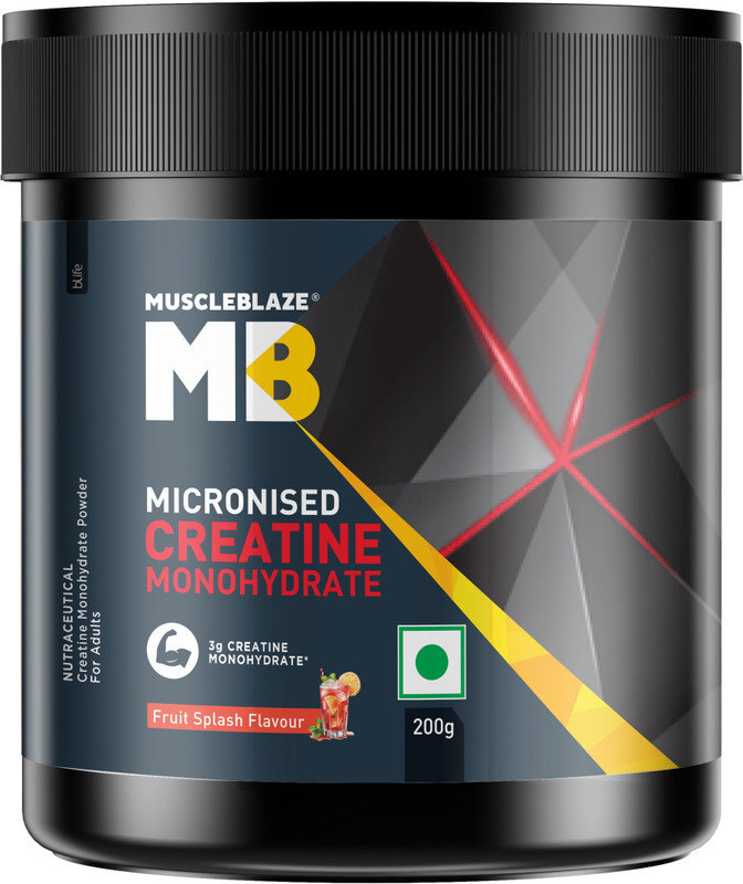 Muscleblaze Micronized Creatine Monohydrate Powder Creatine(200 G, Fruit Splash)