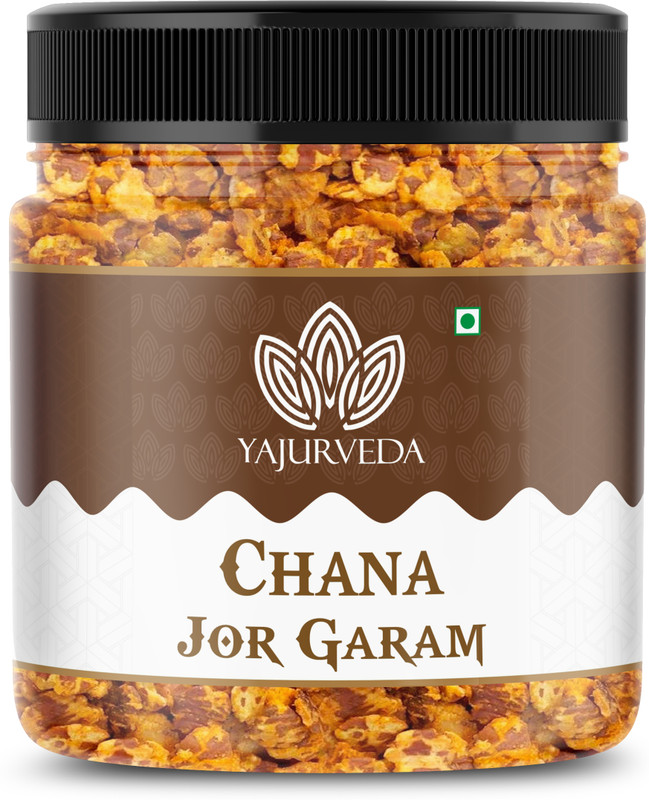 Yajurveda Roasted Chana Jor Garam Namkeen Cruncy Tasty Traditional Indian Snacks(200 G)