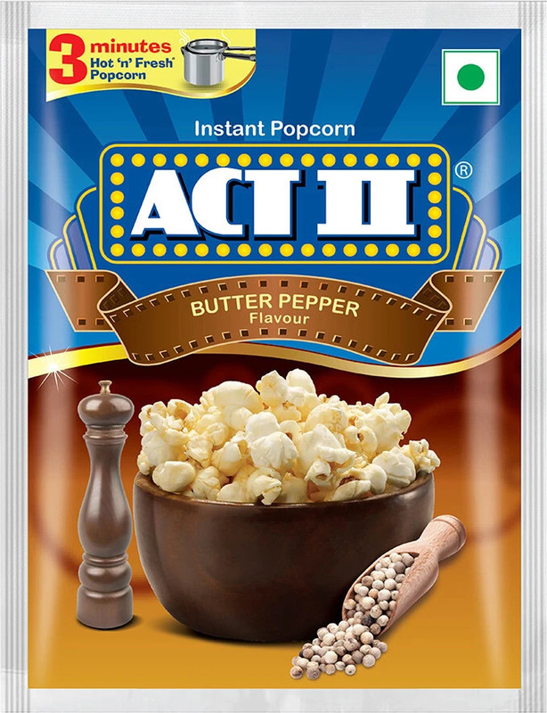 Act Ii Instant Pepper, Butter Popcorn(70 G)
