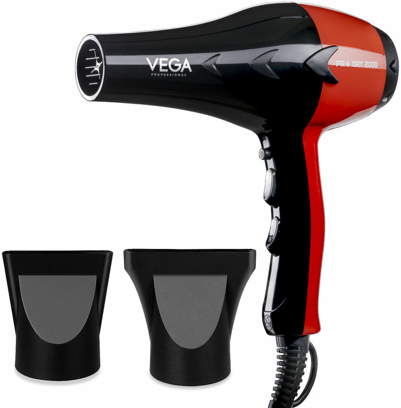 Vega Professional Vpvhd-07 Hair Dryer(2000 W, Black)