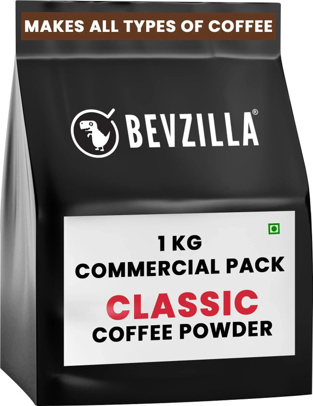 Bevzilla 1Kg Classic Instant Coffee Powder |Makes 500 Cups| Made For Horeca Instant Coffee(1 Kg)