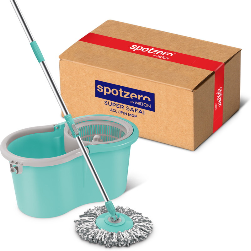 Spotzero By Milton Ace Spin Mop Set(Green)