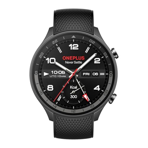 Oneplus Watch 2R With Wear Os 4 By Google,Snapdragon W5 Chipset,Upto 100Hrs Battery Life,1.43’’ Amoled Display,100+ Sports Mode,Dual Frequency Gps,5 Atm,Ip68 & Bt Calling [Gunmetal Gray]