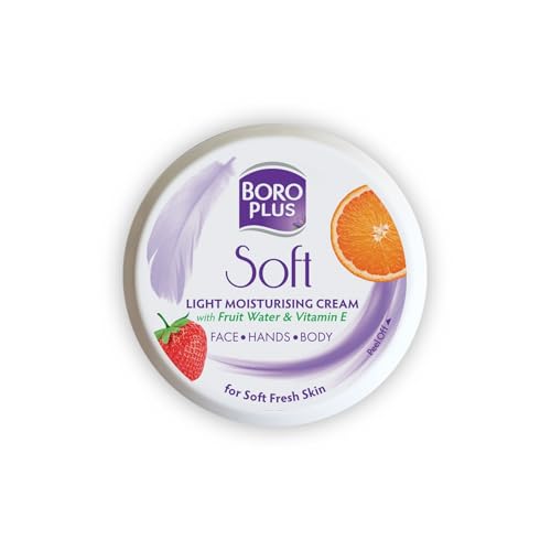 Boroplus Soft Light Moisturising Cream|Light & Non-Sticky|Provides 24 Hour Moisturisation | For Soft Fresh Skin 300 Ml