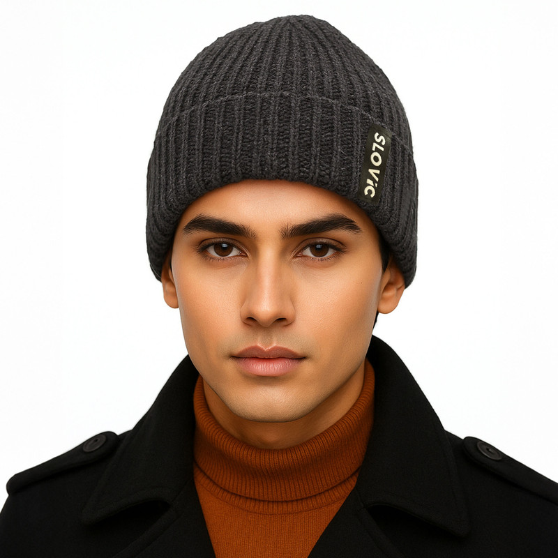 Slovic Solid Beanie Cap