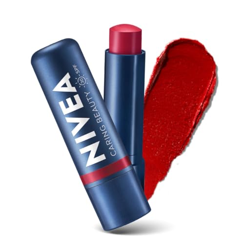 Nivea Lip Caring Beauty Red Lip Balm | Lip & Cheek Tint With Spf 30
