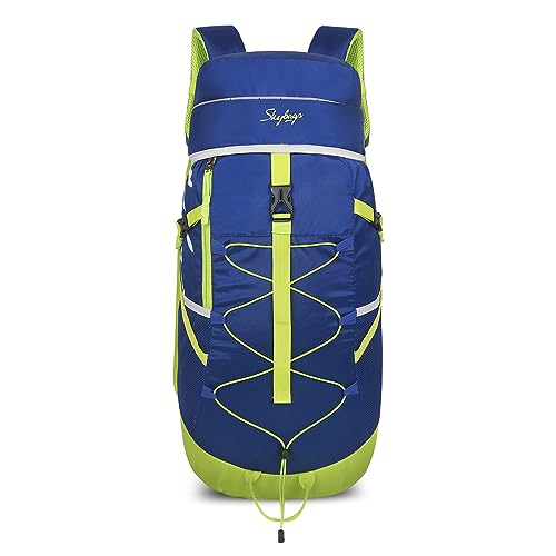 Skybags Mount 66Cm 45L Polyester Sodalite Blue Rucksack With Raincover