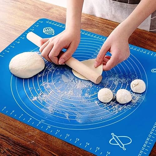 Wozkem Silicone Baking Mat Roti Mat Silicone Mat For Kitchen Chapati Matatta Kneading Mat Non Stick Fondant Dough Rolling Mat Cake Pad Cooking